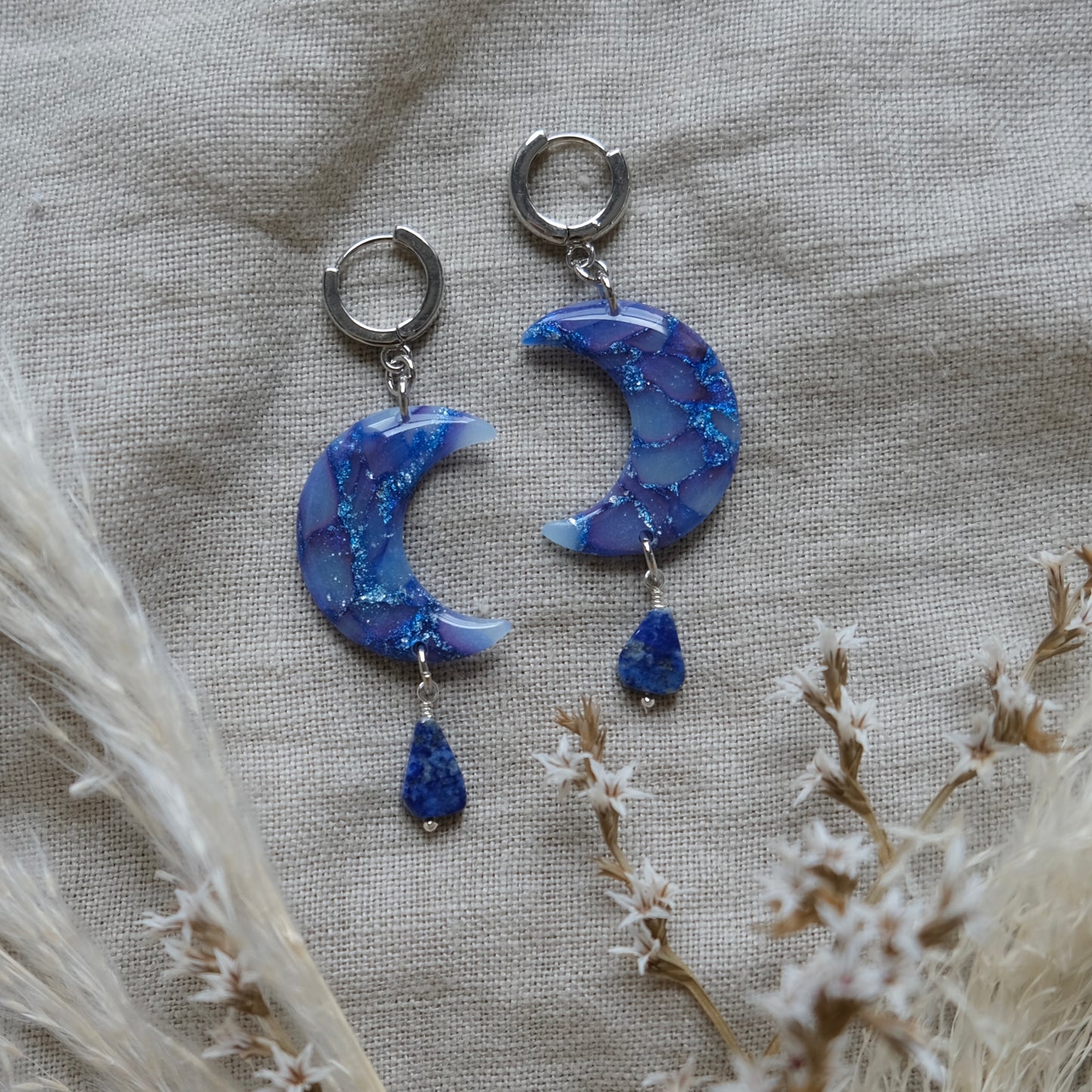 luna | lapis blue + silver