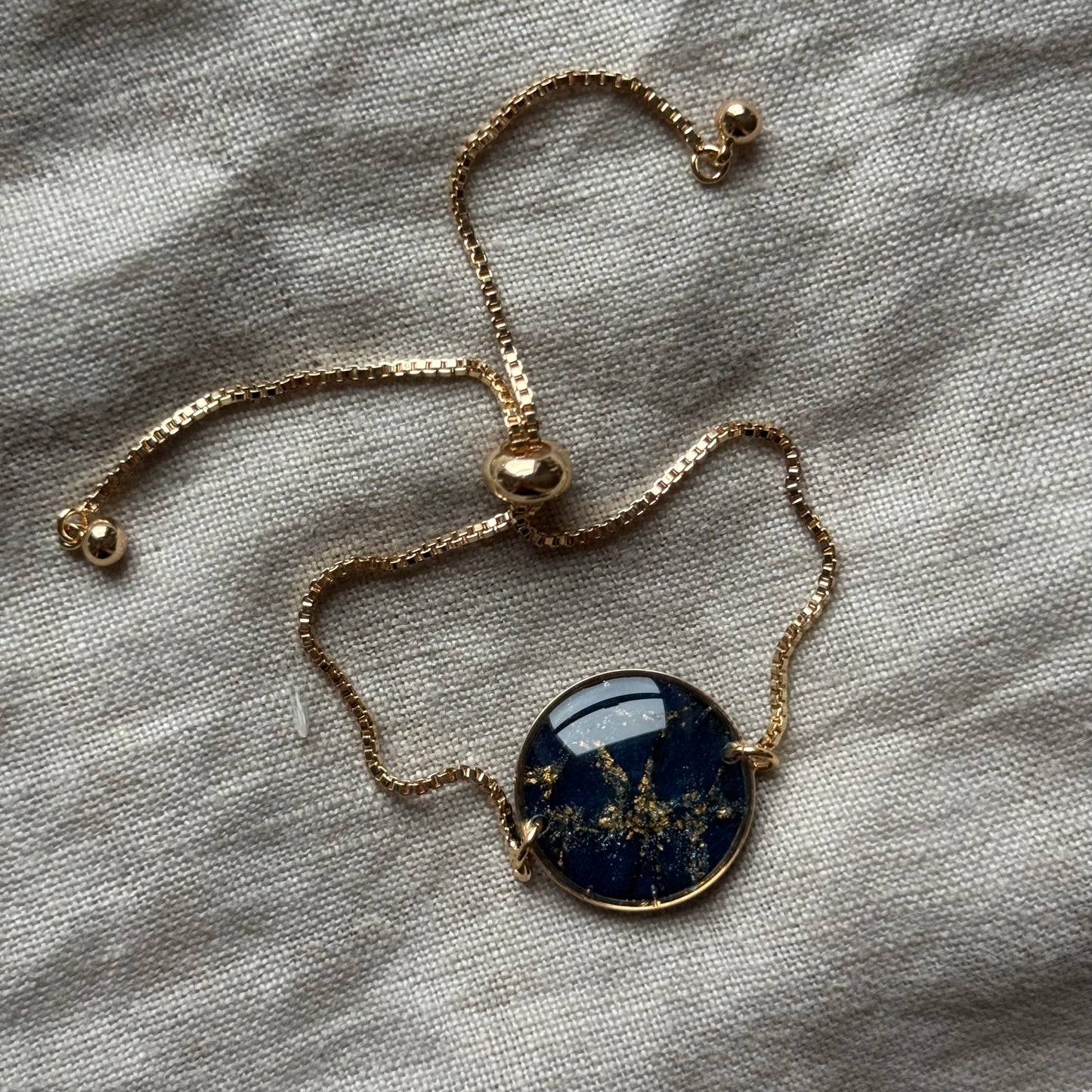 síofra bracelet | navy & gold