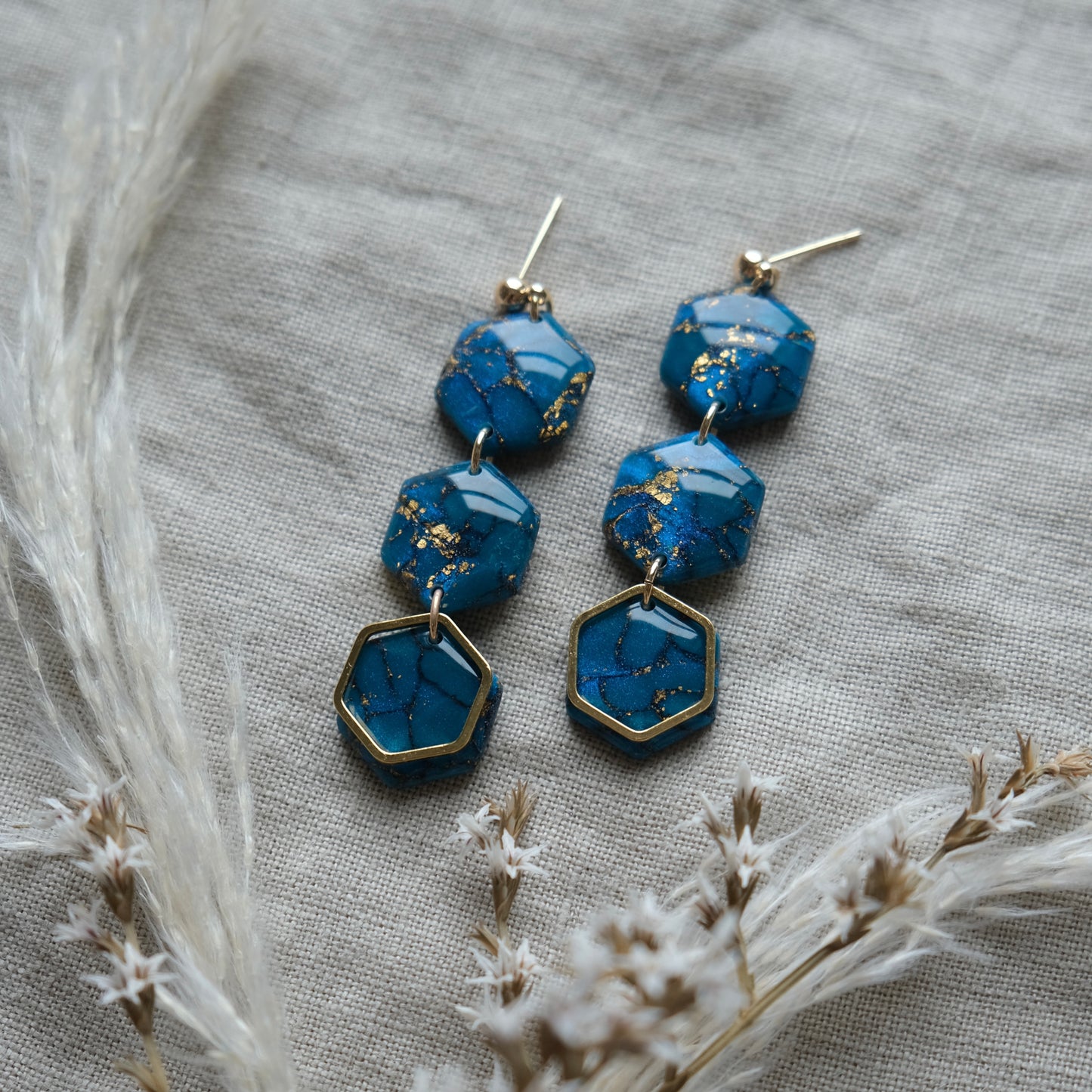 macha | peacock blue