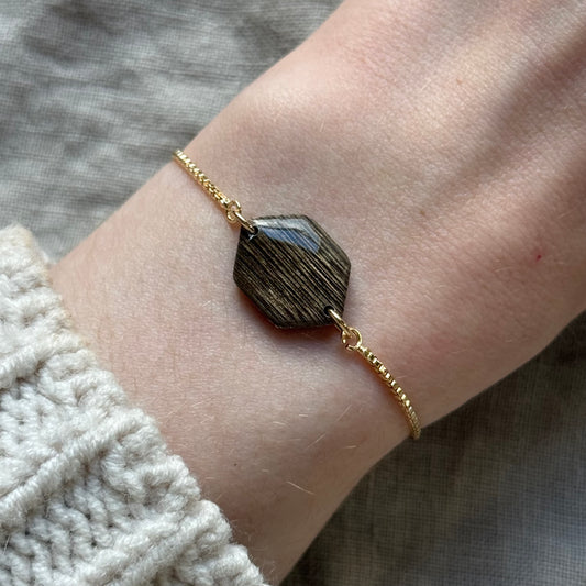 aisling bracelet | brushed brass