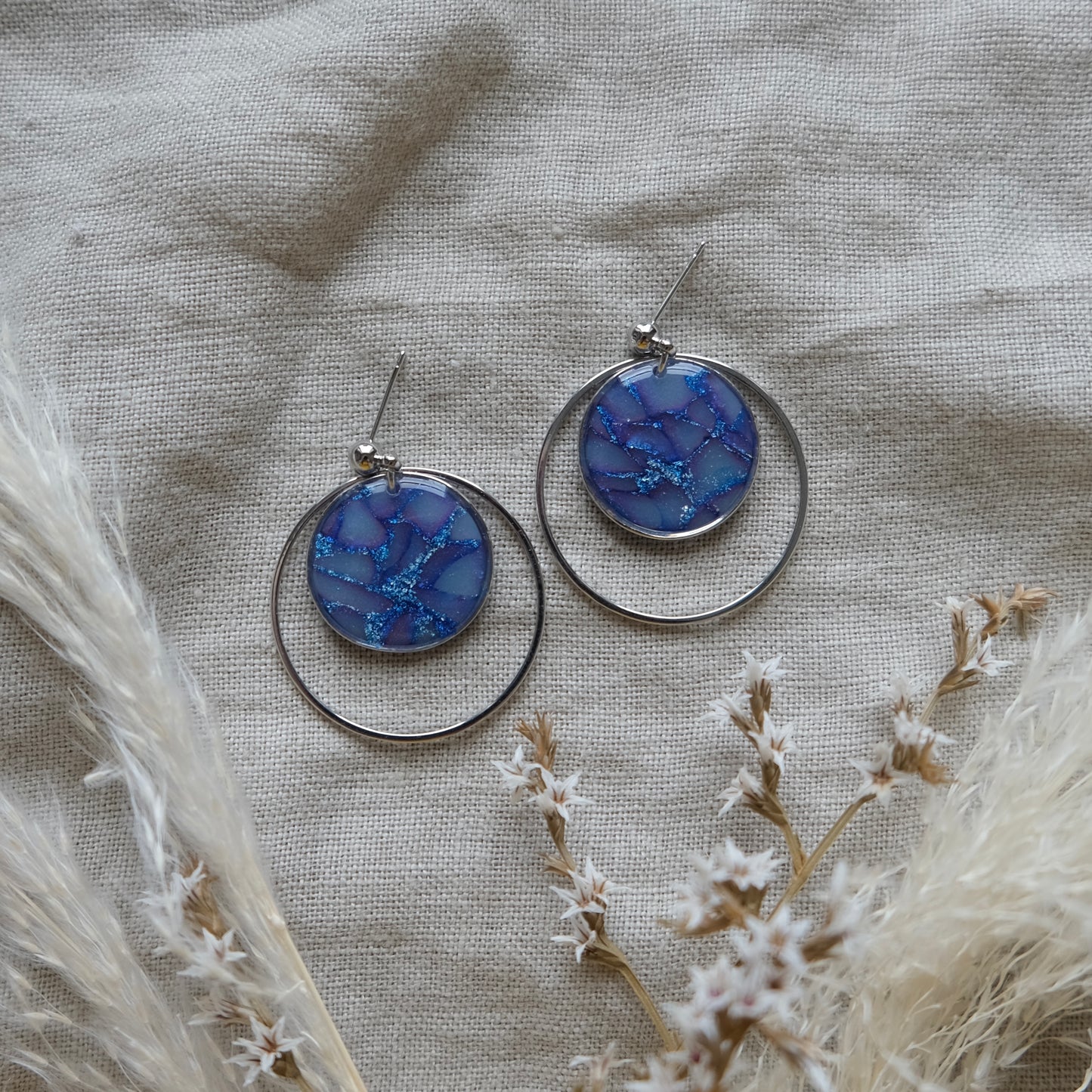 ríona | lapis blue + silver