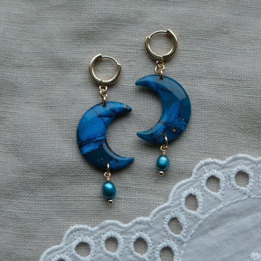 mini luna | peacock blue
