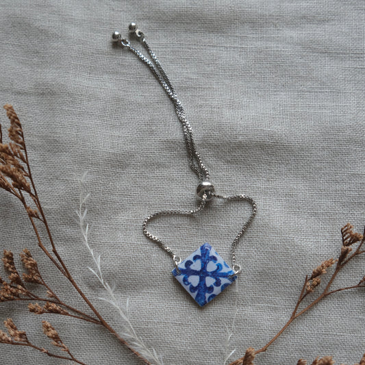 áine bracelet | blue tile