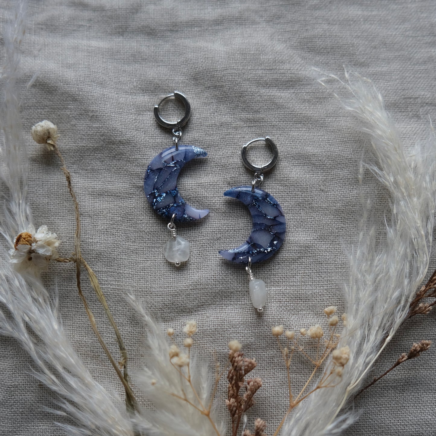 luna | navy + silver