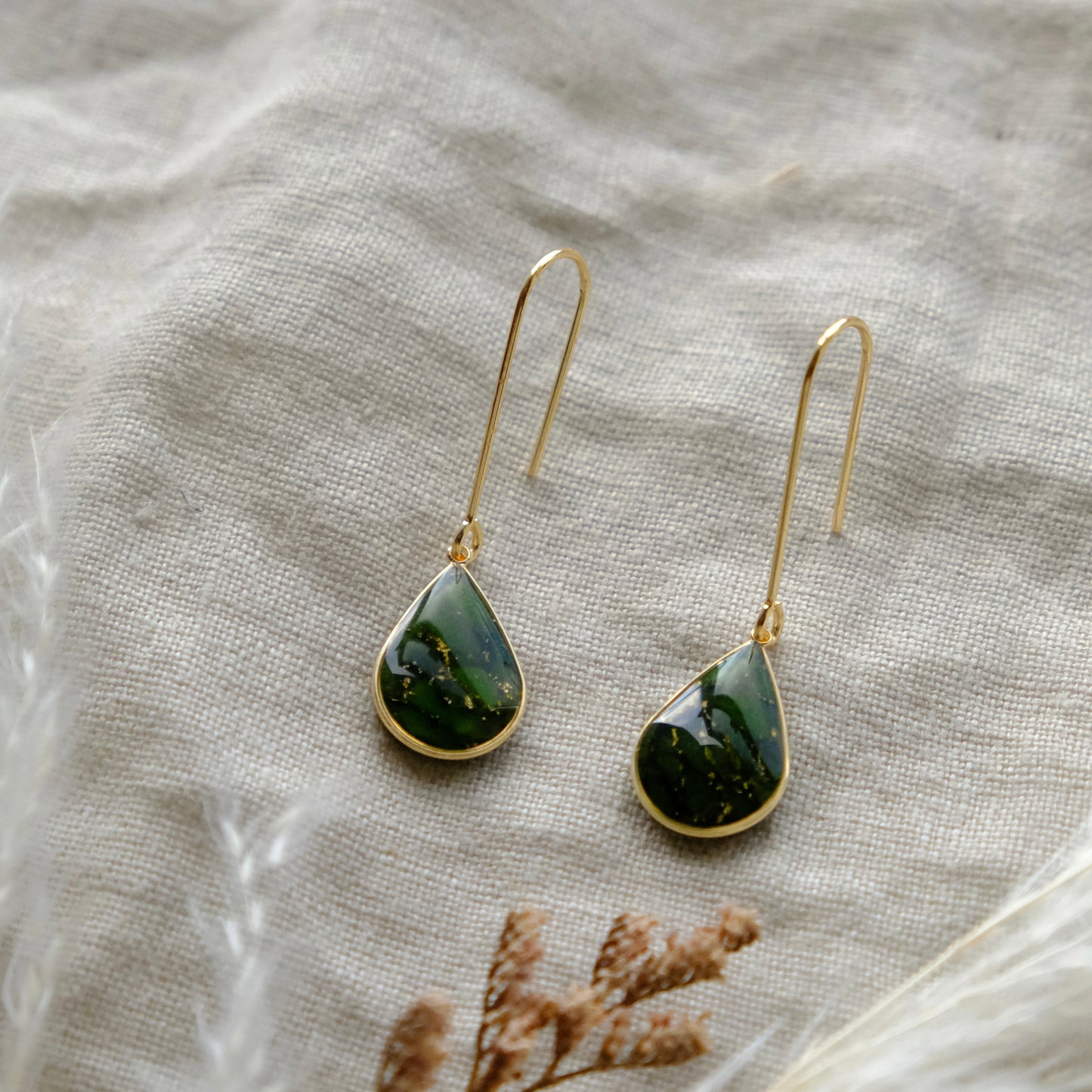 mini cara | green & gold