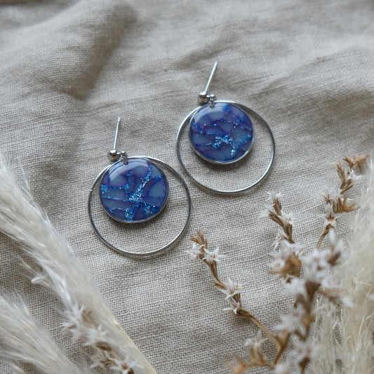 ríona | lapis blue + silver