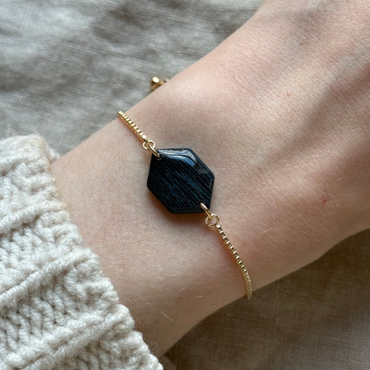 aisling bracelet | brushed deep teal