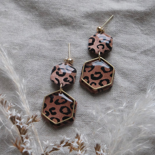 anu | bronze leopard print