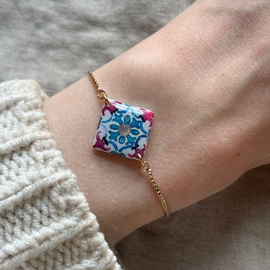 áine bracelet | Mediterranean tile