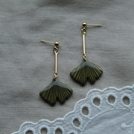 gingko earrings