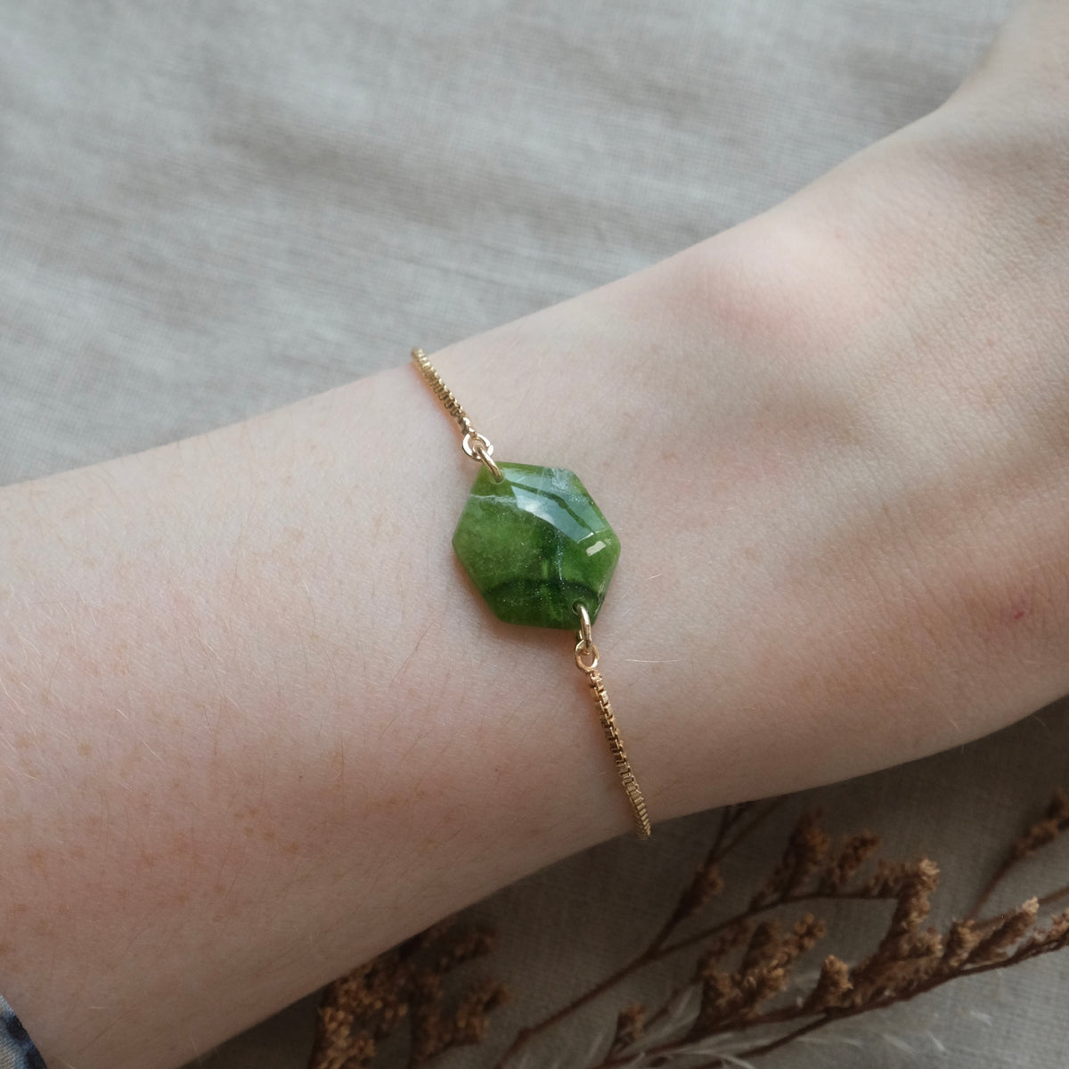 aisling bracelet | peacock blue