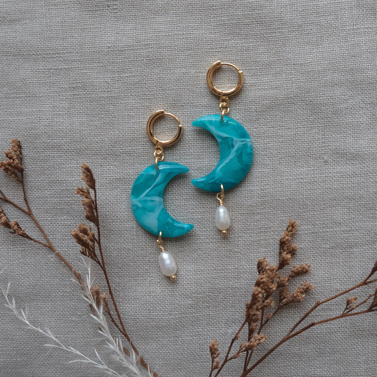 mini luna | cloudy teal