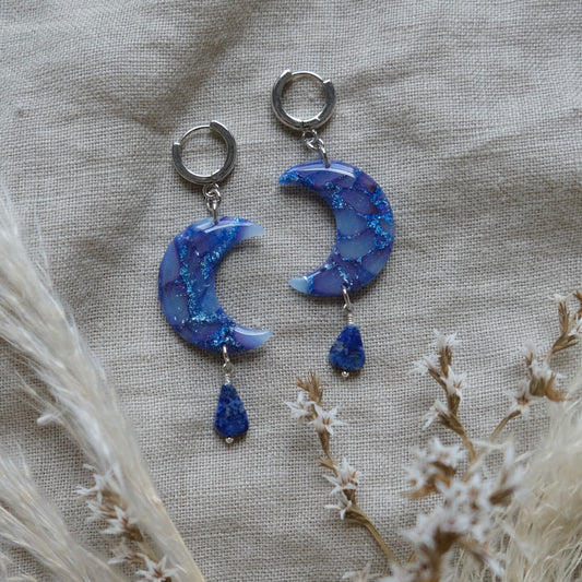 luna | lapis blue + silver