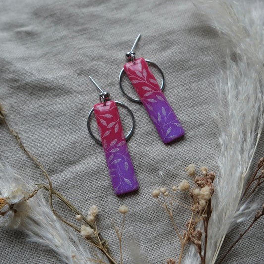 mór | leafy pink & silver