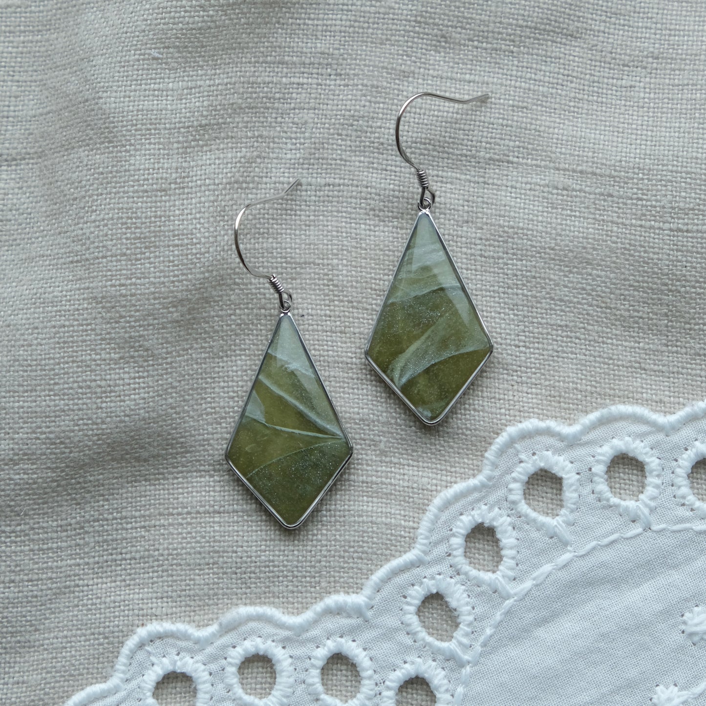 dianaimh | olive marble & silver