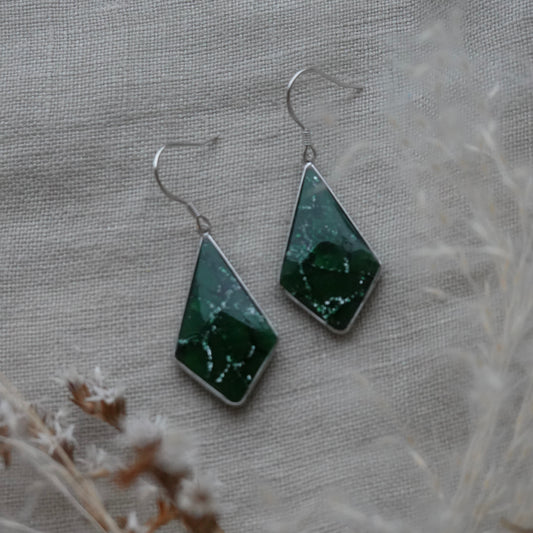dianaimh | emerald green & silver
