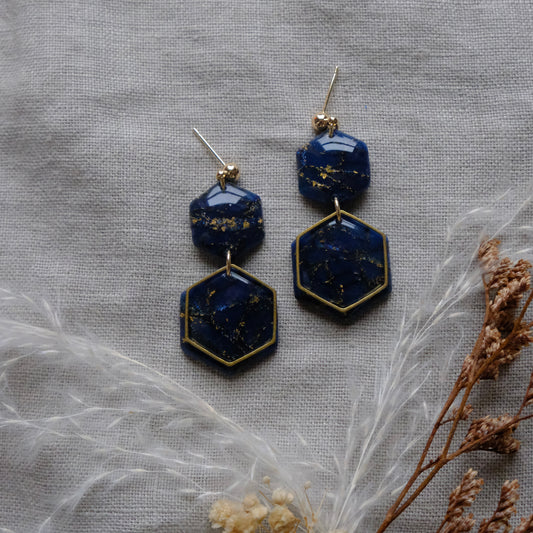 anu | navy & gold