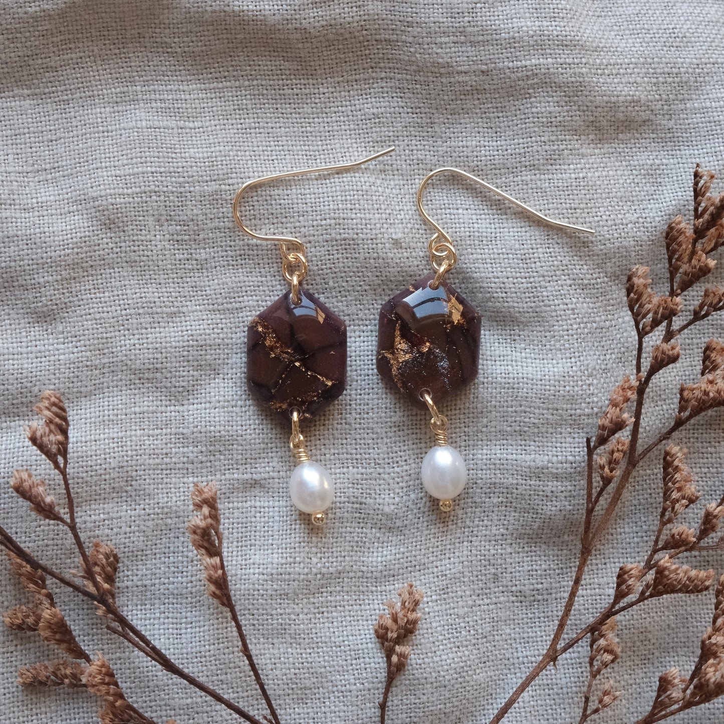 aisling | brown & gold