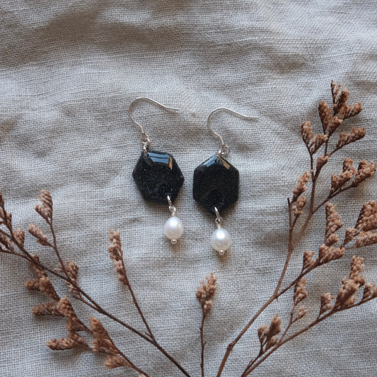 aisling | black glitter