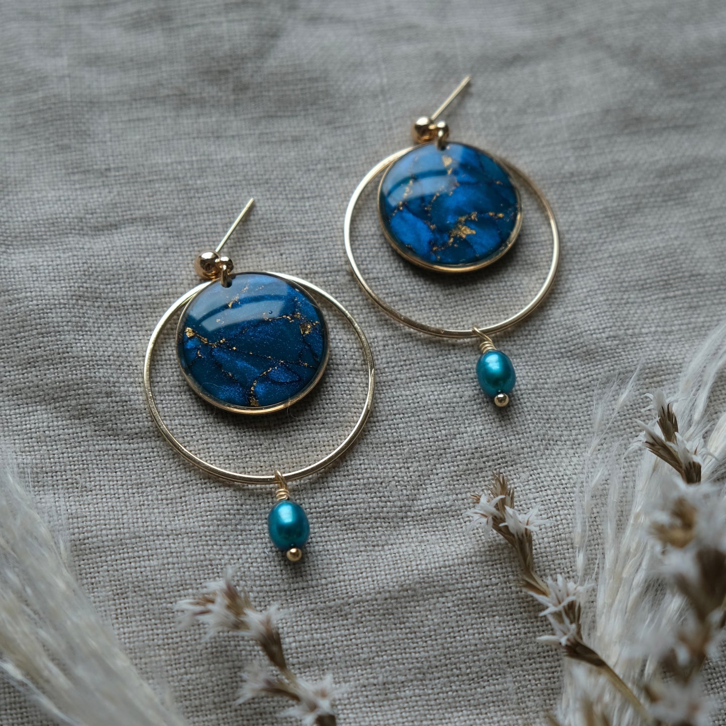 ríona | peacock blue