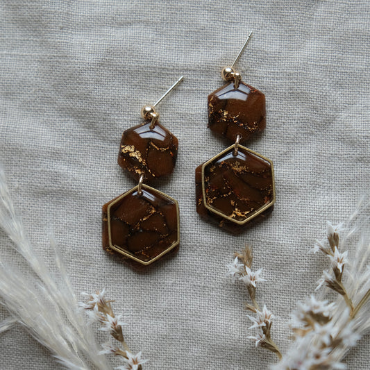 anu | brown + gold