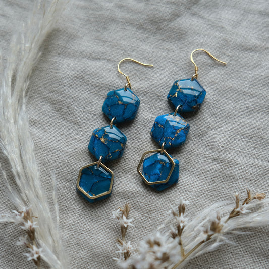 macha | peacock blue