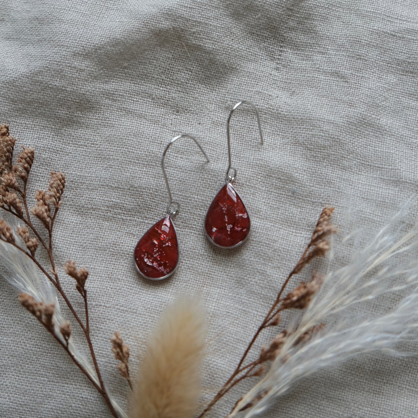 mini cara | red + silver