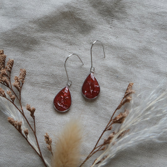 mini cara | red + silver