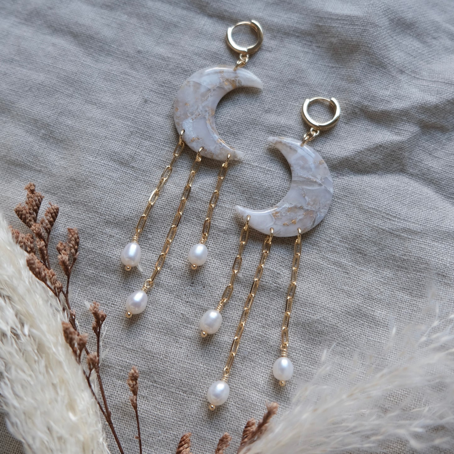 Luna | pearly gold - pearls