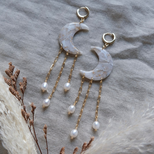 Luna | pearly gold - pearls