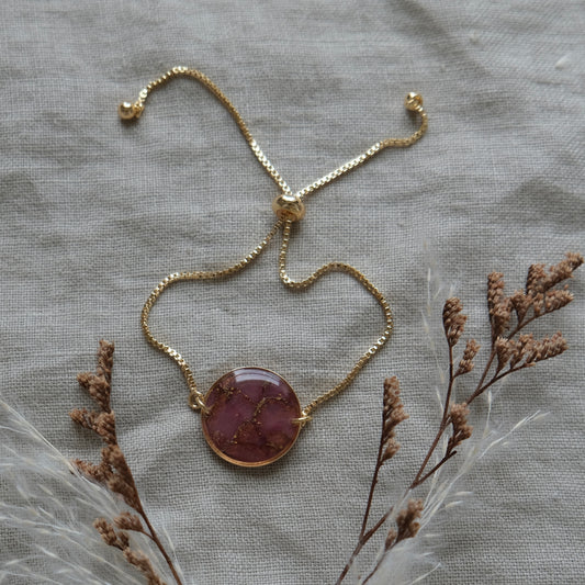 síofra bracelet | pink & gold