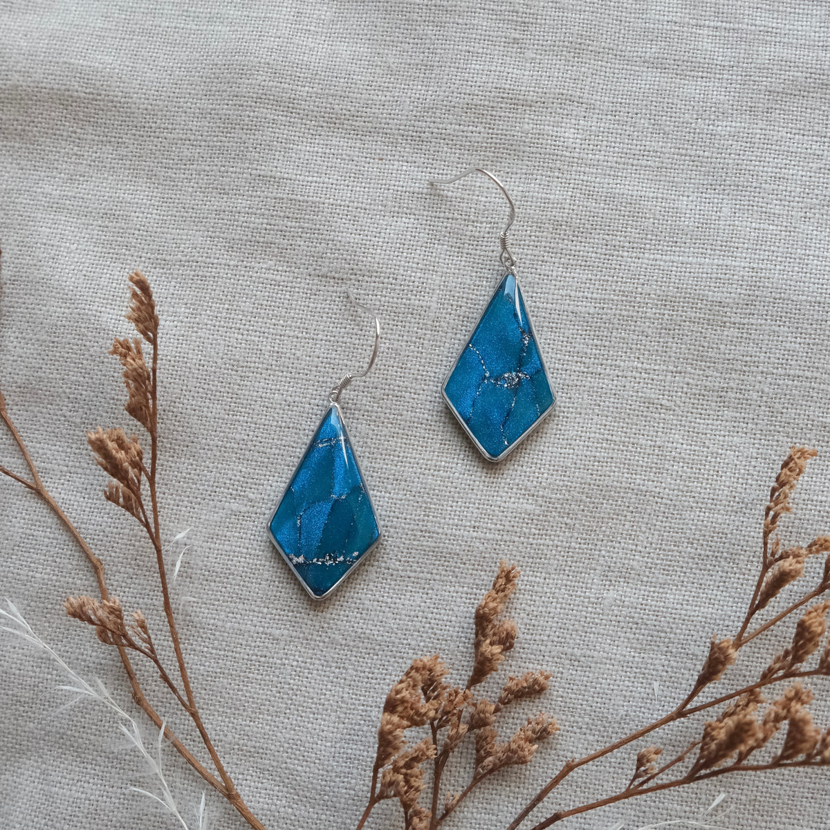 dianaimh | peacock blue + silver