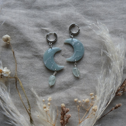 luna | light blue + silver