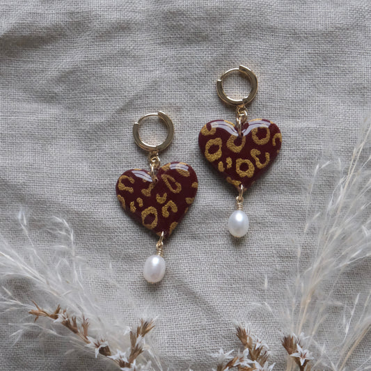 croí | red & gold leopard print