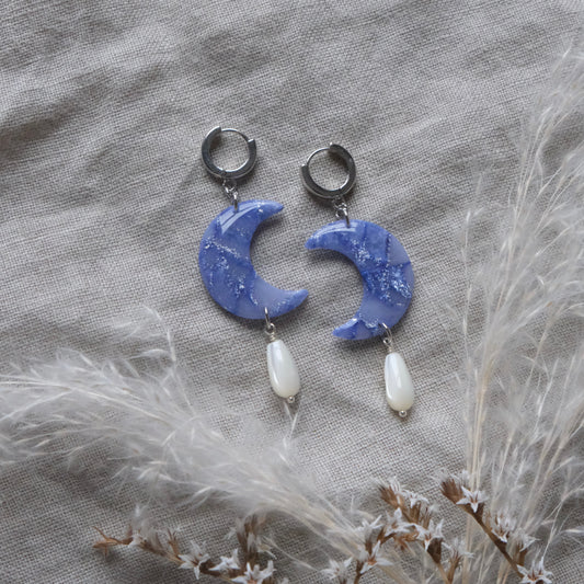 luna | hydrangea blue & silver