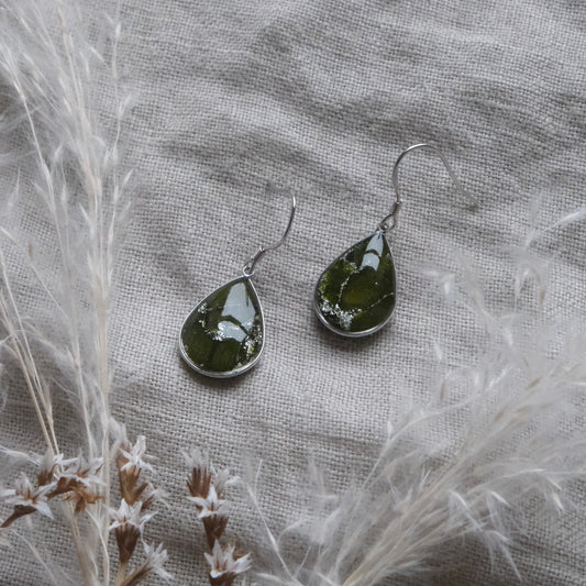 mini cara | green & silver