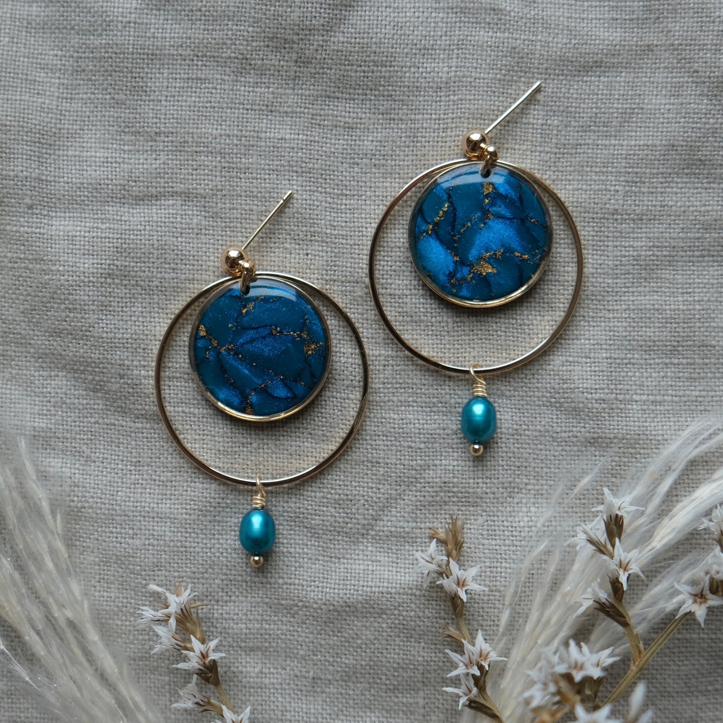 ríona | peacock blue